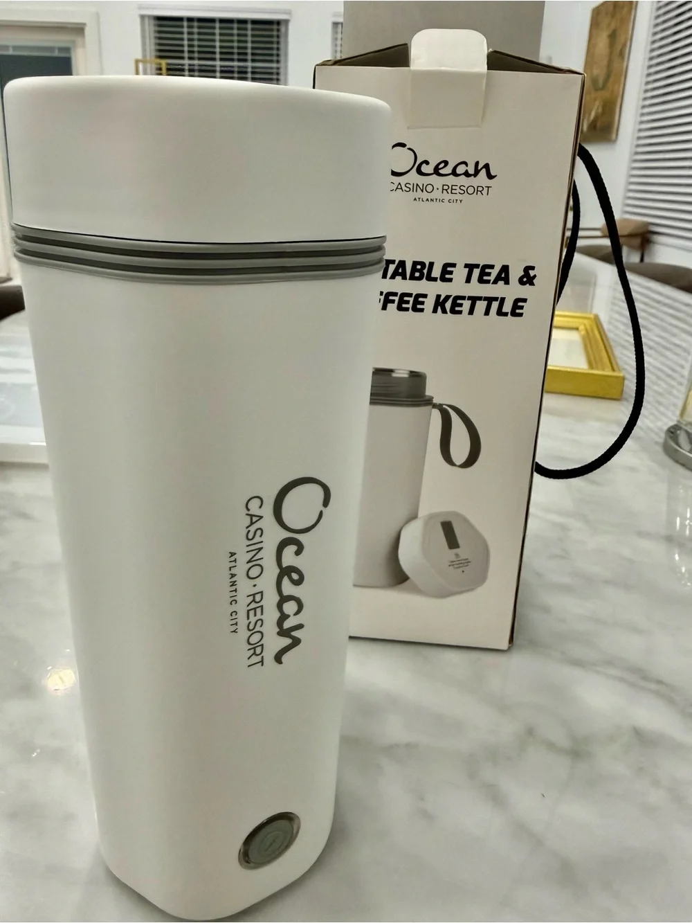 Mini White Portable Tea & Coffee Kettle